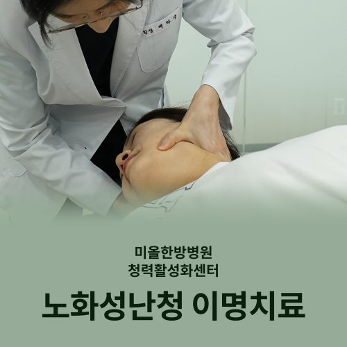 노화성난청 이명 치료